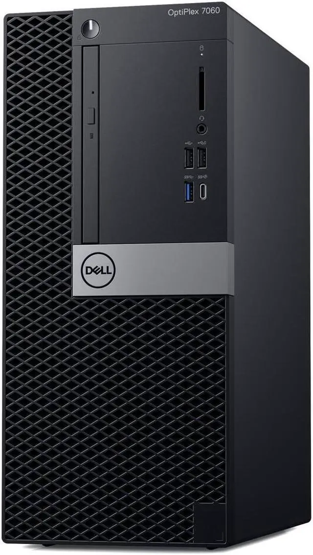Alt view image 2 of 17 - Dell OptiPlex 7060 Desktop Computer GH6JJ - Core i7 i7-8700 - 8 GB RAM - 500 GB HDD - Mini-tower - Windows 10 Pro 64-bit - AMD Radeon RX 550 4 GB - DVD-Writer - English Keyboard