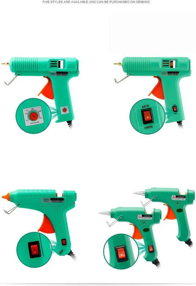 Alt view image 2 of 7 - ELECALL Hot Melt Glue Gun Adjustable Constant temperature High Temp Handy Heater Glue Gun EHG-8 150W 100-240v