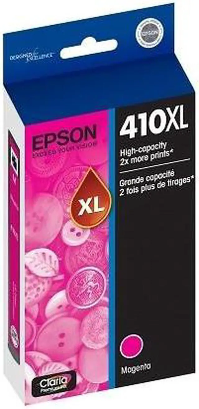 Alt view image 7 of 11 - Epson T410 Claria Premium High Capacity Magenta Ink Cartridge #T410XL320