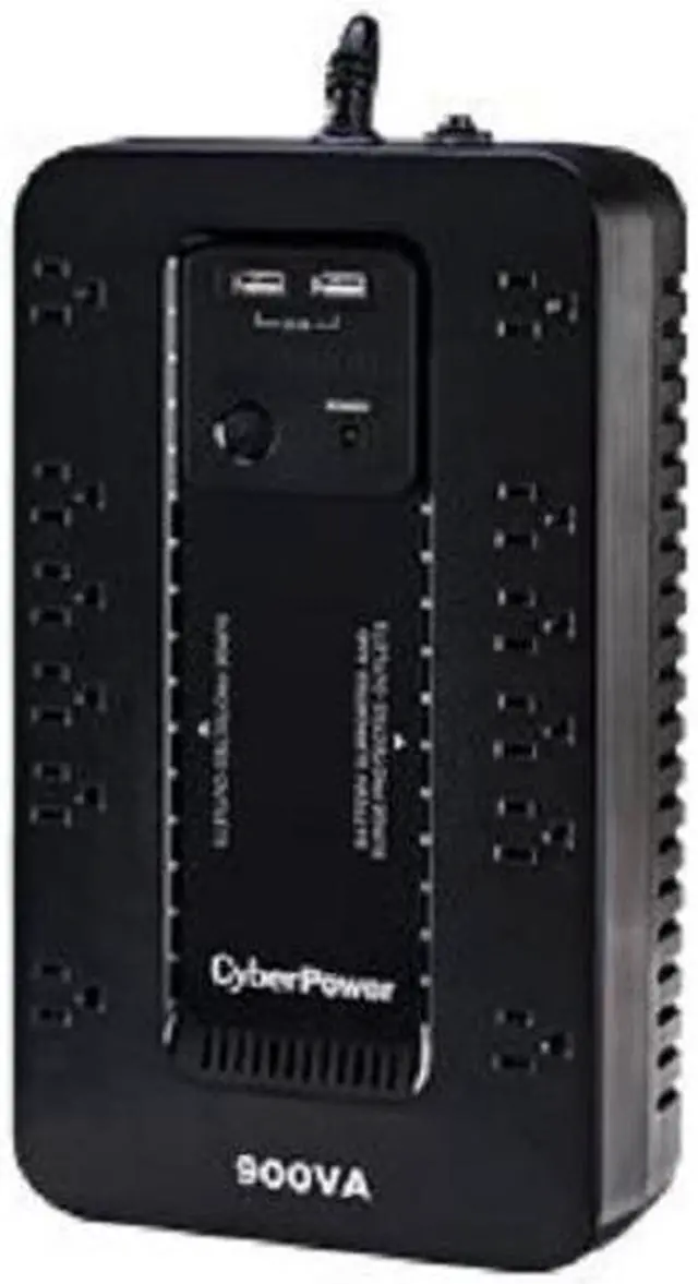 Alt view image 2 of 20 - CyberPower ST900U Standby UPS Systems - 900VA/500W, 120 VAC, NEMA 5-15P, Compact, 12 Outlets, PowerPanel® Personal