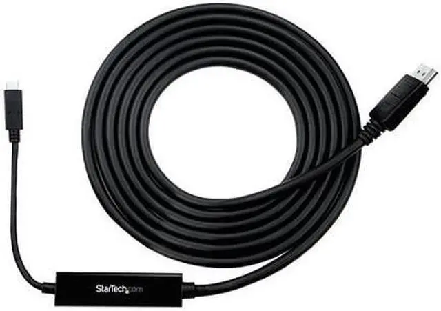 Alt view image 5 of 6 - StarTech.com CDP2DPMM3MB 9.8 ft (3 m) USB-C to DisplayPort Cable - USB Type-C to DP Video Adapter Cable - 4K 60Hz - Black