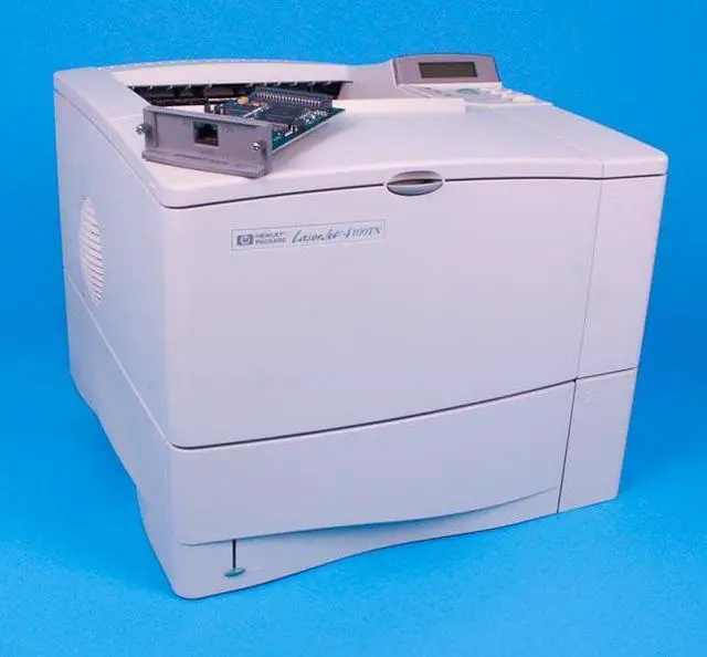 Alt view image 5 of 7 - HP C8050A LaserJet 4100n MonoLaser Printer