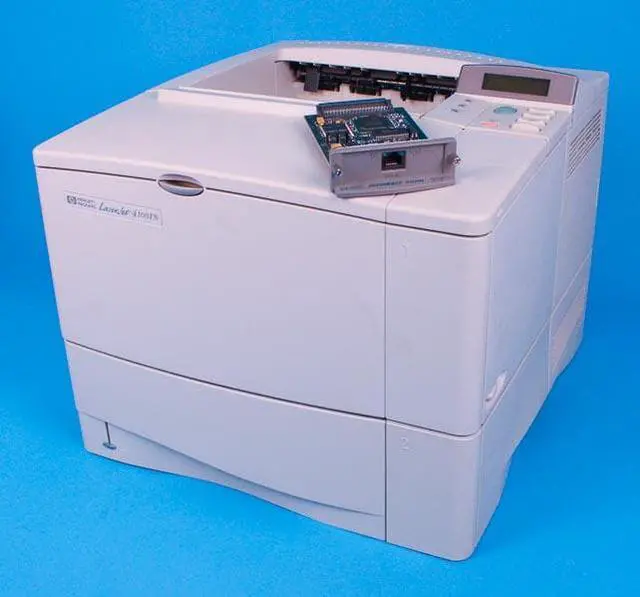 Alt view image 7 of 7 - HP C8050A LaserJet 4100n MonoLaser Printer