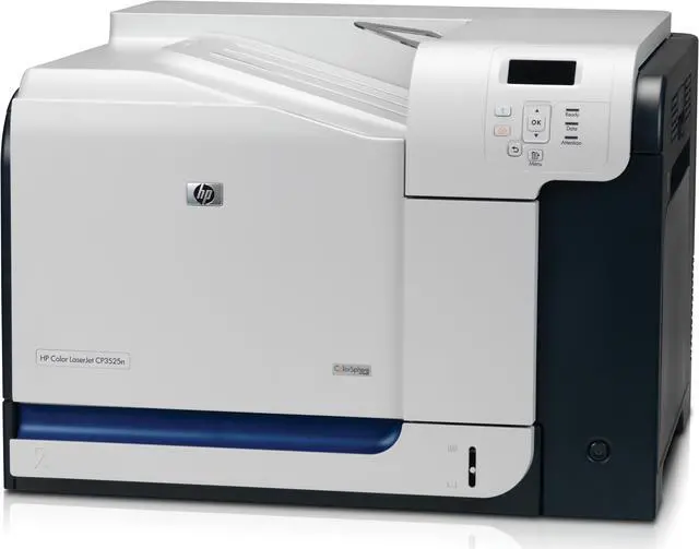 Alt view image 8 of 9 - HP Color LaserJet CP3525n CC469A Workgroup Up to 30 ppm 600 x 600 dpi Color Print Quality Color Ethernet (RJ-45) / LPT / USB Laser Printer