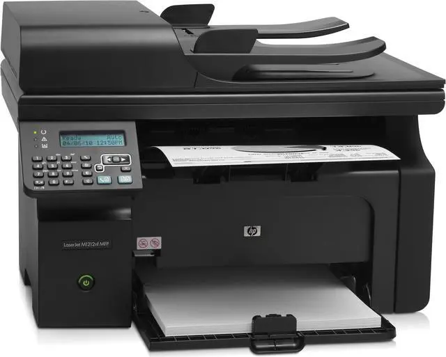 Alt view image 3 of 6 - HP Laserjet Pro CE841A M1212NF B/W Laser Multifunction Printer - Desktop Fax, Copier, Printer, Scanner - 19 ppm - 600 x 600 dpi - USB