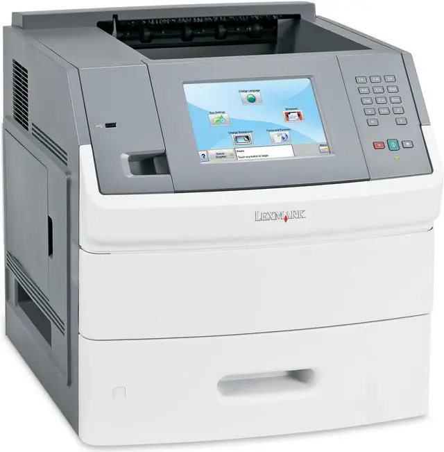 Alt view image 2 of 3 - Lexmark T656DNE Monochrome Laser Printer (30G0400)