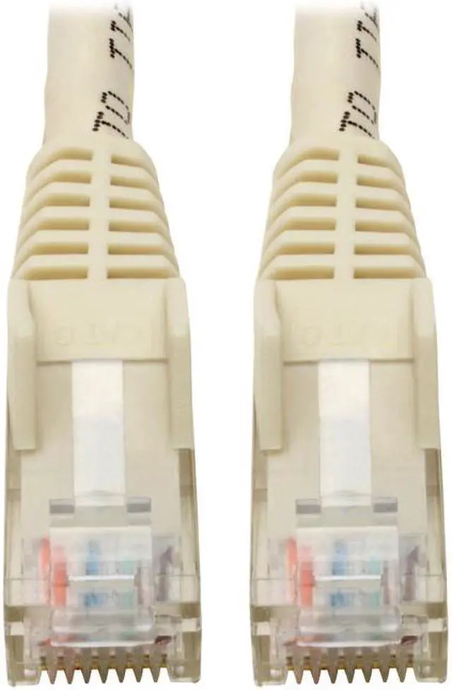 Alt view image 7 of 20 - Tripp Lite N201-06N-WH Premium Cat6 Gigabit Snagless Molded Utp Patch Cable, 24 Awg, 550 Mhz/1 Gbps (Rj45 M/M) , White, 6 In. - Patch Cable - Rj-45 (M) To Rj-45 (M) - 5.9 In - Utp - Cat 6 - Ieee 802.