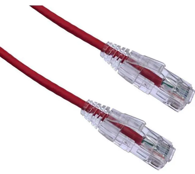 Alt view image 3 of 5 - Axiom C6BFSB-R15-AX 15Ft Cat6 Bendnflex Ultra-Thin Snagless Patch Cable 550Mhz (Red)