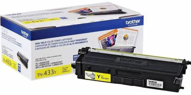 Alt view image 3 of 3 - BROTHER INTERNATIONAL CORPORAT TN433Y HIGH YIELD YELLOW TONER