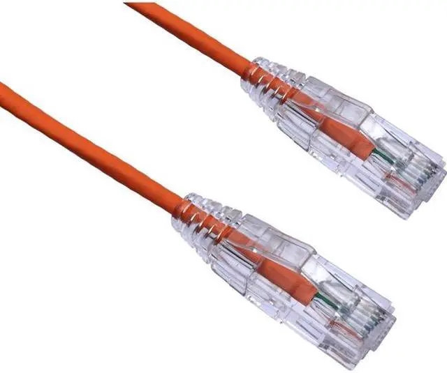 Alt view image 2 of 4 - Axiom C6BFSB-O6-AX 6Ft Cat6 Bendnflex Ultra-Thin Snagless Patch Cable 550Mhz (Orange)