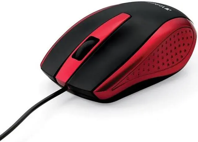Alt view image 16 of 20 - Verbatim Mouse Optical Corded f/PCs & Macs Red/Black 99742