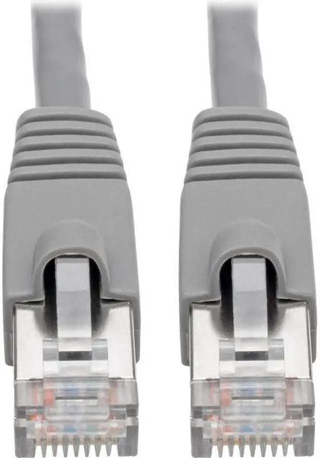 Alt view image 6 of 20 - Tripp Lite N262-010-GY Cat6A 10G-Certified Snagless Shielded Stp Network Patch Cable (Rj45 M/M) , Poe, Gray, 10 Ft. - Patch Cable (Dte) - Rj-45 (M) To Rj-45 (M) - 10 Ft - Stp - Cat 6A - Ieee 802.3Af