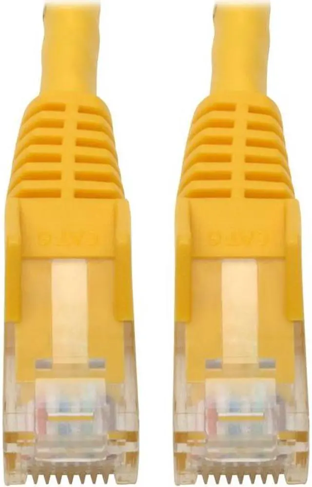 Alt view image 7 of 20 - Tripp Lite N201-06N-YW Premium Cat6 Gigabit Snagless Molded Utp Patch Cable, 24 Awg, 550 Mhz/1 Gbps (Rj45 M/M) , Yellow, 6 In. - Patch Cable - Rj-45 (M) To Rj-45 (M) - 5.9 In - Utp - Cat 6 - Ieee 802