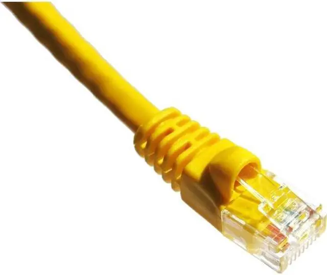 Alt view image 4 of 8 - Axiom C6AMB-Y3-AX Patch Cable - Rj-45 (M) To Rj-45 (M) - 3 Ft - Utp - Cat 6A - Ieee 802.3An - Molded, Snagless, Stranded - Yellow