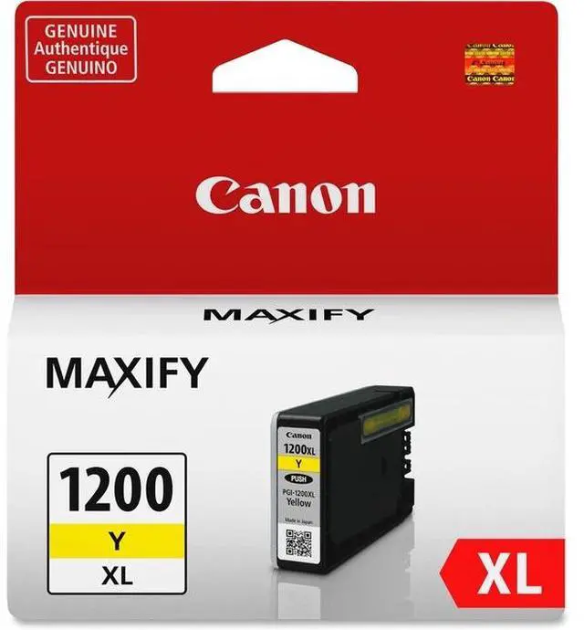 Alt view image 9 of 13 - PGI-1200XL YELLOW INK TANK FOR