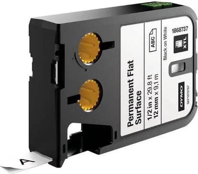 Alt view image 4 of 6 - DYMO CORP 1868737 DY XTL 0.5" 12MM BK/WT POLY CO