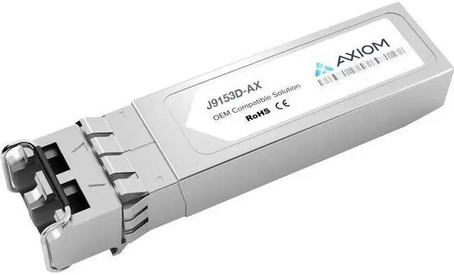 Main image of Axiom J9153D-AX Sfp+ Transceiver Module (Equivalent To: Aruba J9153D) - 10 Gige - 10Gbase-Er - Lc Single-Mode - Up To 24.9 Miles - 1550 Nm - For Aruba 2530, 2540 48, 2930M 24, 2930M 40, 2930M 48, 380