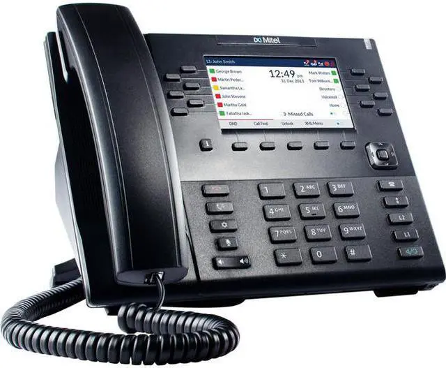 Alt view image 9 of 12 - Mitel Networks 80C00003AAA-A 6869 Sip Phone - Voip Phone - Sip, Rtcp, Rtp, Srtp - 24 Lines