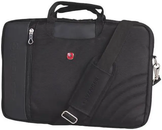 Alt view image 3 of 3 - Swiss Gear Swiss Gear Nylon Laptop Sleeve with Handle and Strap - 1680D Ballistic Exterior