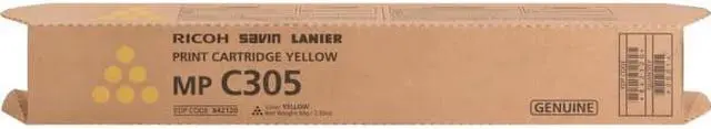 Alt view image 4 of 8 - Yellow Toner Cartridge for Ricoh 842120 Aficio MP C305SP, Aficio MP C305SPF, Genuine Ricoh Brand