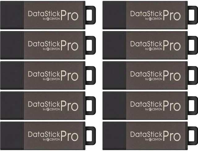 Alt view image 3 of 7 - Centon S1-U2P1-2G100PK Valuepack Usb 2.0 Datastick Pro (Grey) , 2Gb, 100 Pack
