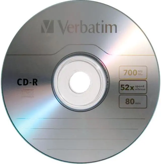 Alt view image 2 of 2 - VERBATIM CD-R - 700 MB - 80MIN - 52X - STORAGE MEDIA
