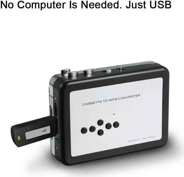 Alt view image 5 of 7 - Cassette to MP3 Converter Tape to Music Player Digital Audio Recorder Convert to MP3 Save into USB Flash Drive with USB Cable