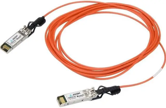 Alt view image 3 of 3 - Axiom 470-ABMJ-AX 10Gbase-Aoc Direct Attach Cable - Sfp+ To Sfp+ - 66 Ft - Fiber Optic - Active - For Dell Force10 Z9500