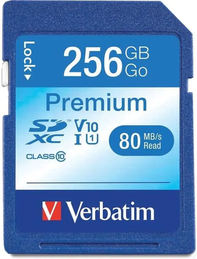 Alt view image 5 of 12 - VERBATIM VER99828 256GB Premium SDXC Memory Card