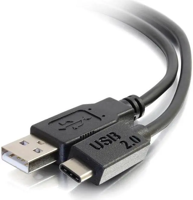 Alt view image 5 of 7 - C2G 28870 USB 2.0 USB-C to USB-A Cable, Male to Male Thunderbolt 3, Tablet, Chromebook Pixel, Samsung Galaxy TabPro S, LG G6, MacBook