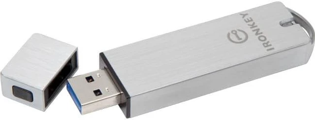 Alt view image 3 of 9 - Kingston IKS1000E/64GB Ironkey Enterprise S1000 - Usb Flash Drive - Encrypted - 64 Gb - Usb 3.0 - Fips 140-2 Level 3
