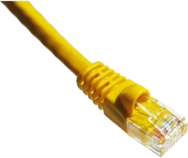 Alt view image 3 of 7 - Axiom C6AMB-Y7-AX Patch Cable - Rj-45 (M) To Rj-45 (M) - 7 Ft - Utp - Cat 6A - Ieee 802.3An - Molded, Snagless, Stranded - Yellow
