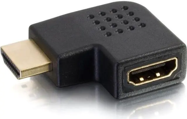 Alt view image 9 of 10 - C2G 43291 Right Angle HDMI Adapter - Left Exit, Black
