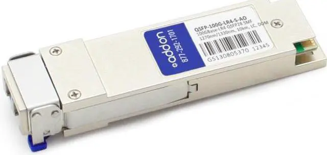Alt view image 2 of 11 - AddOn Cisco QSFP-100G-LR4-S Compatible TAA Compliant 100GBase-LR4 QSFP28 Transceiver (SMF, 1295nm to 1309nm, 10km, LC
