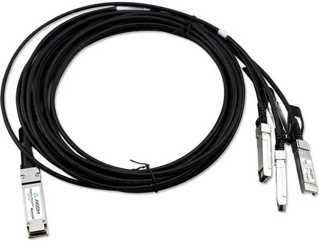 Main image of Axiom AA1404041-E6-AX 40Gbase Direct Attach Cable - Qsfp+ To Sfp+ - 33 Ft - Twinaxial - Passive