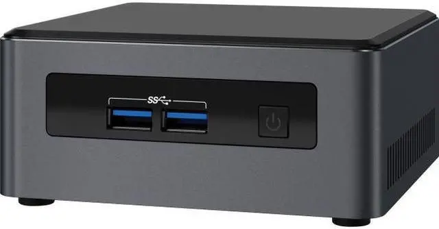 Alt view image 5 of 6 - Intel NUC 7 Business NUC7i3DNHNC Desktop Computer - Intel Core i3 (7th Gen) i3-7100U 2.40 GHz - 4 GB DDR4 SDRAM - 1 TB HDD - Windows 10 Pro 64-bit - Mini PC - Intel HD Graphics 620 Graphics - Wireless