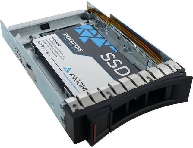 Alt view image 3 of 4 - Axiom 00WG780-AX Enterprise Value Ev100 - Solid State Drive - Encrypted - 480 Gb - Hot-Swap - 2.5 Inch (In 3.5 Inch Carrier) - Sata 6Gb/S - 256-Bit Aes - For Lenovo System X3100 M5 (3.5 Inch ) , X350