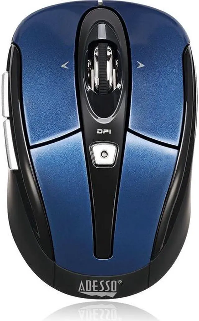 Alt view image 17 of 20 - ADESSO iMouse S60L Blue 6 Buttons Tilt Wheel USB RF Wireless Optical Mouse