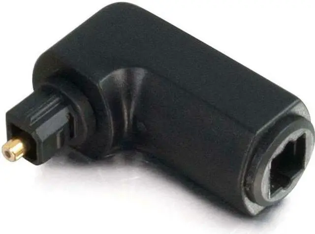 Alt view image 14 of 20 - C2G 40016 VELOCITY™ RIGHT ANGLE TOSLINK® PORT SAVER ADAPTER