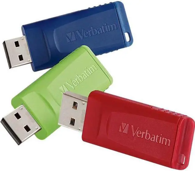 Alt view image 2 of 20 - Verbatim Store 'N' Go Usb Flash Drive, 16 Gb, Assorted Colors, 3/Pack 99122