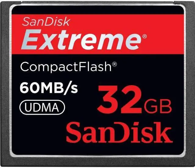 Alt view image 5 of 12 - SanDisk Extreme SDCFXSB-032G-G46 32GB CompactFlash Memory Card