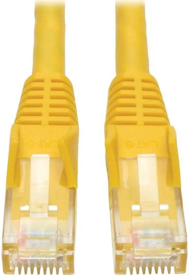 Alt view image 2 of 6 - TRIPP LITE N201-035-YW CAT6 GIGABIT SNAGLESS MOLDED PATCH CABLE (RJ45 M/M) - YELLOW, 35-FT.