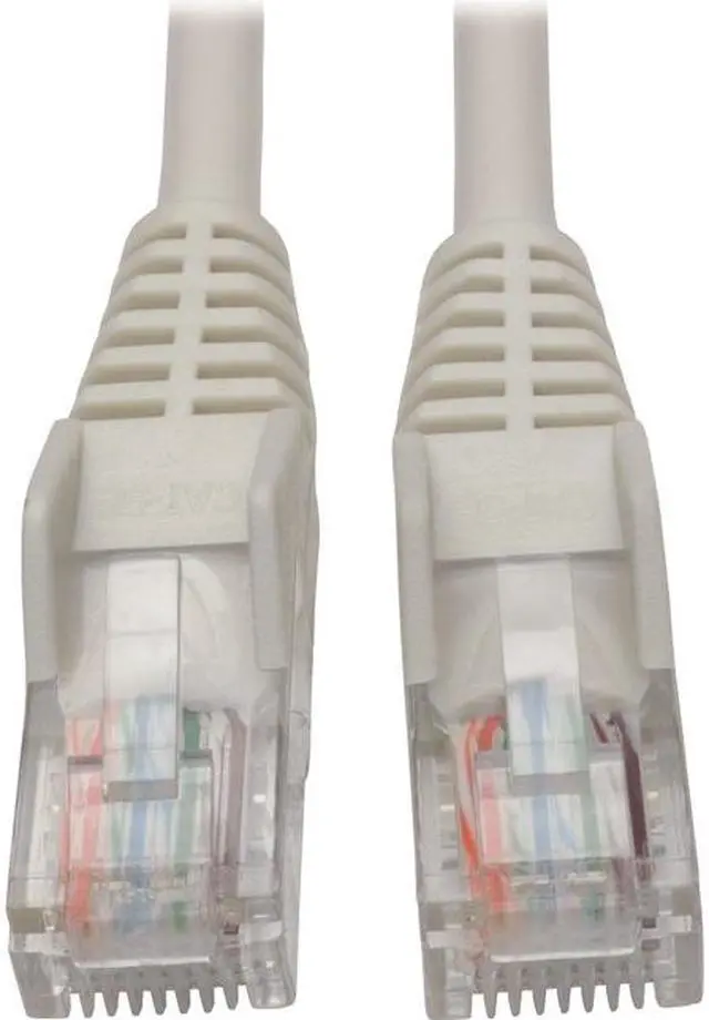Alt view image 5 of 6 - Tripp Lite N001-006-WH Cat5E 350 Mhz Snagless Molded Utp Patch Cable (Rj45 M/M) , White, 6 Ft. - Patch Cable - Rj-45 (M) To Rj-45 (M) - 6 Ft - Utp - Cat 5E - Ieee 802.3Ab/Ieee 802.5 - Molded, Snagles