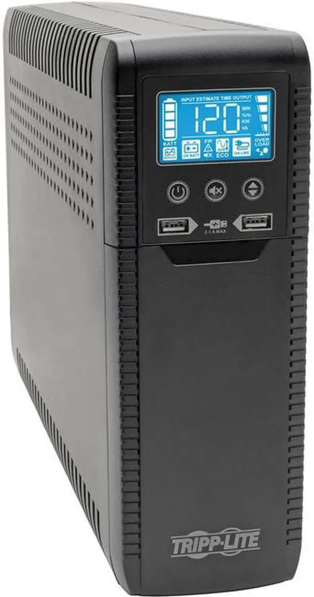 Alt view image 11 of 17 - Tripp Lite ECO1500LCD 1440 VA 900 Watts 10 Outlet Line Interactive UPS with USB