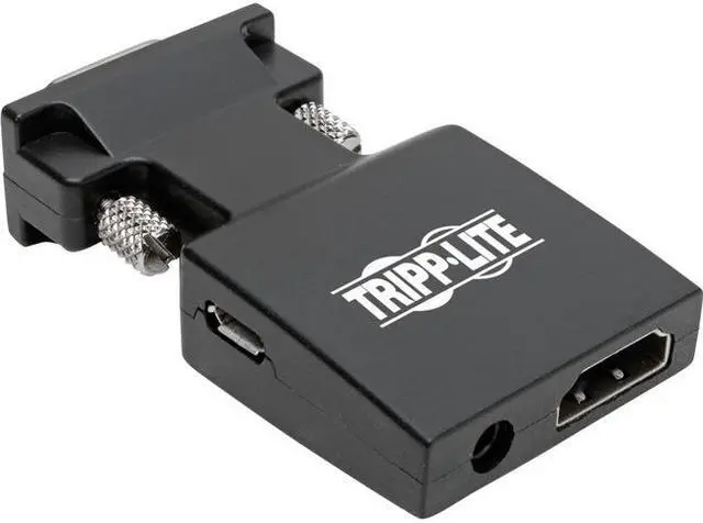 Alt view image 9 of 14 - Tripp Lite HDMI to VGA Active Converter with Audio (F/M), 1920 x 1200 (1080p) @ 60 Hz