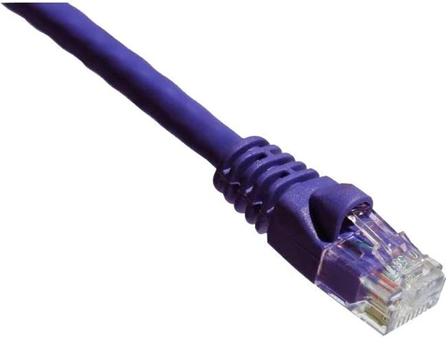 Alt view image 2 of 3 - Axiom AXG95865 Patch Cable - Rj-45 (M) To Rj-45 (M) - 15 Ft - Utp - Cat 6A - Ieee 802.3An - Molded, Snagless, Stranded - Purple