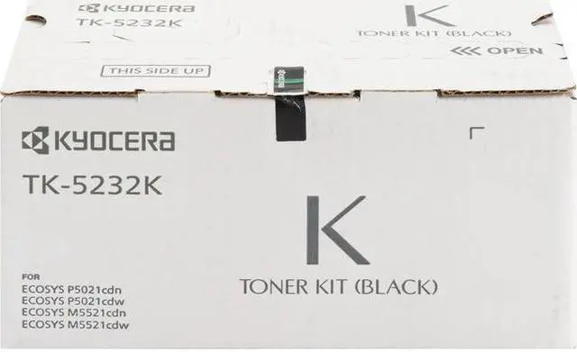 Alt view image 5 of 12 - Kyocera TK-5232K, TK5232K Black Toner Cartridge