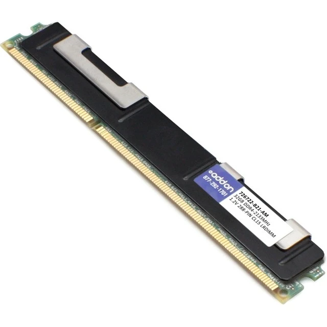 Alt view image 5 of 7 - AddOn HP 726722-B21 Compatible Factory Original 32GB DDR4-2133MHz Load-Reduced ECC Quad Rank x4 1.2V 288-pin CL15 LRDIMM