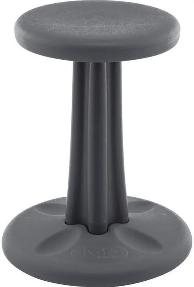 Main image of Kore Wobble Chair - Age 8-9, Grade 3-4, Grey (16in) - Flexible Seating Stool for Classroom, Elementary School, ADD/ADHD - Made in USA