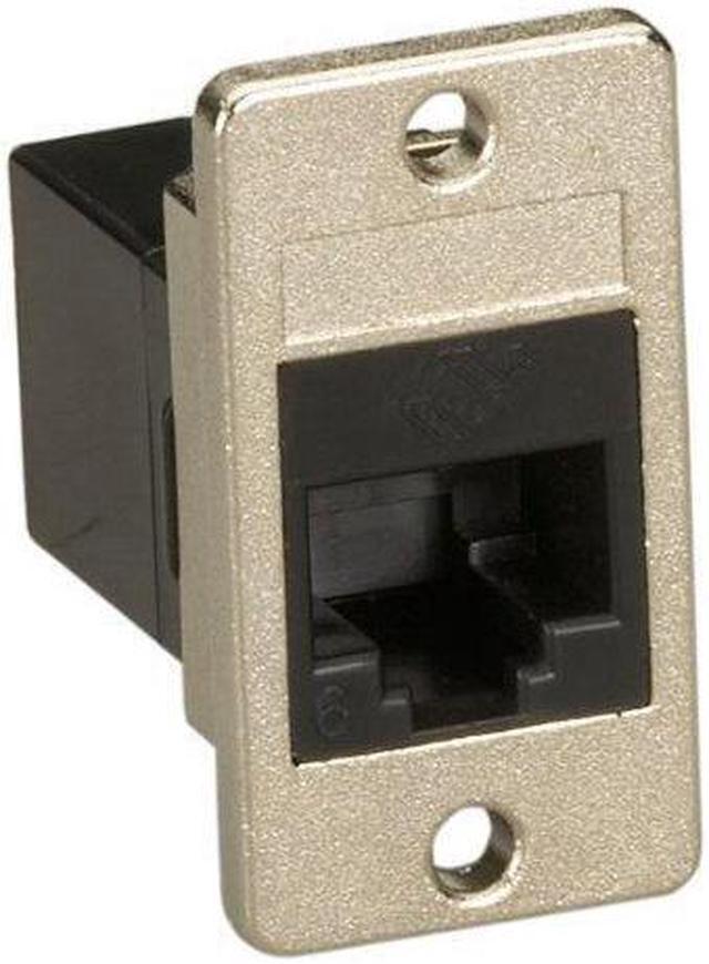 Main image of CAT6 RJ-45 Panel-Mount Couplers, Unshielded, Black